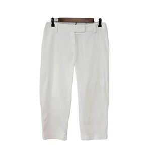 Unlisted By Kenith Cole White Pique Cropped Summer Pants Size 8